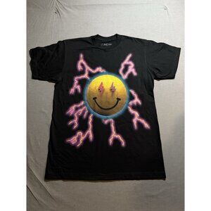 J Balvin 2022 Jose Concert Tour Shirt Men L Black Lightning Short Sleeve Tee New